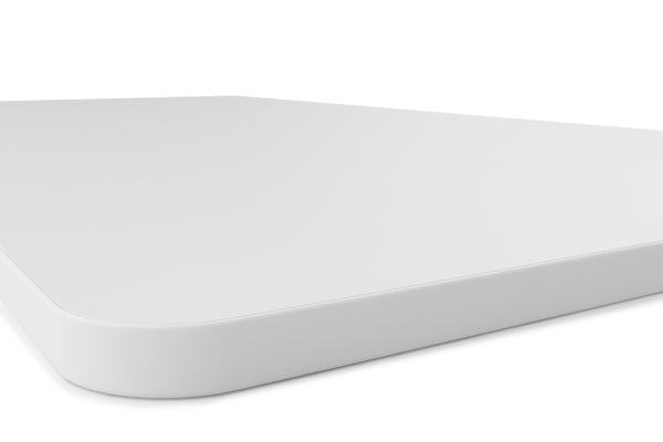 Plateau pour bureau assis-debout, blanc, 160 x 80 cm