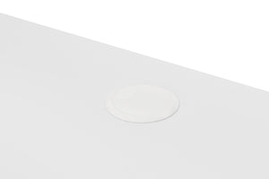 Tabletop standing desk with cable management, white, 160 x 80 cm