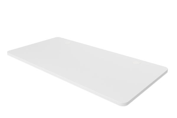 Tabletop standing desk with cable management, white, 160 x 80 cm