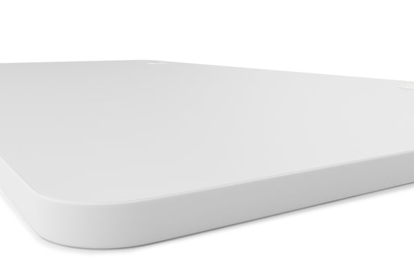 Tabletop standing desk with cable management, white, 160 x 80 cm