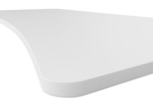 Plateau pour bureau assis-debout, blanc, 200 x 92 cm