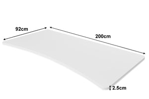 Plateau pour bureau assis-debout, blanc, 200 x 92 cm