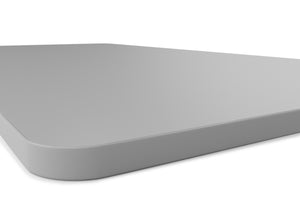 Plateau pour bureau assis-debout, gris, 160 x 80 cm