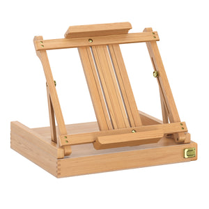 Tischstaffelei Holz mit Schublade 42 - 88 cm