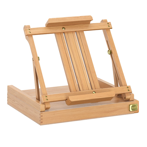 Tischstaffelei Holz mit Schublade 42 - 88 cm