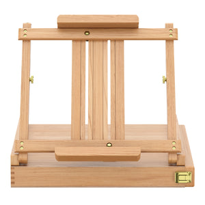 Tischstaffelei Holz mit Schublade 42 - 88 cm