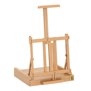 Tischstaffelei Holz mit Schublade 42 - 88 cm