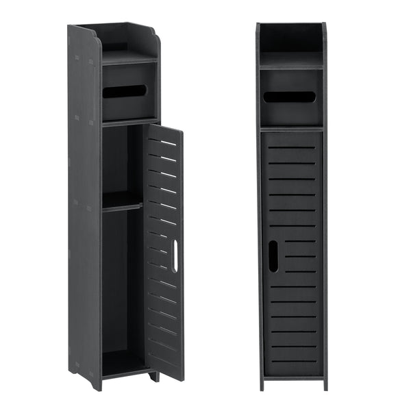 Toilettenpapierhalter Leoben 80x15x15cm Schrank WPC Dunkelgrau