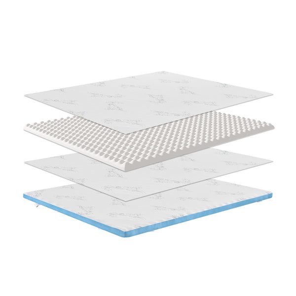 Topper Matratzenauflage Kaltschaumkern doppelseitig 180 x 200 cm
