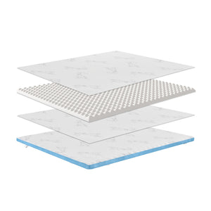 Topper Matratzenauflage Kaltschaumkern doppelseitig 160 x 200 cm