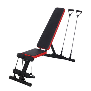 Trainingsbank verstellbar mit Bänder schwarz/rot