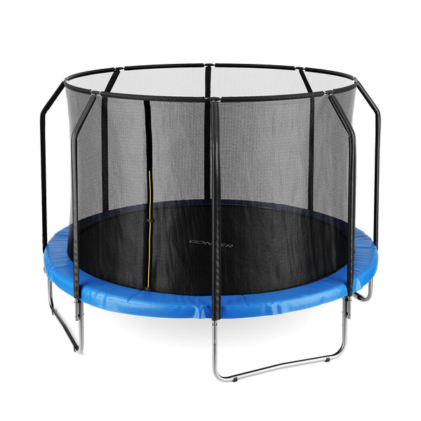 Trampolin 400 cm inkl. Sicherheitsnetz blau