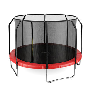 Trampolin 400 cm inkl. Sicherheitsnetz rot