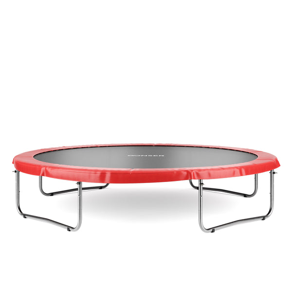 Trampolin 400 cm inkl. Sicherheitsnetz rot