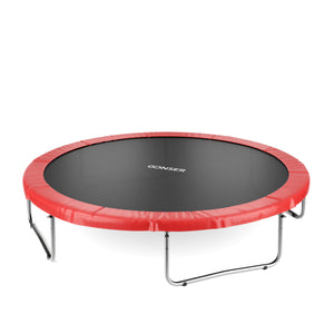 Trampolin 400 cm inkl. Sicherheitsnetz rot