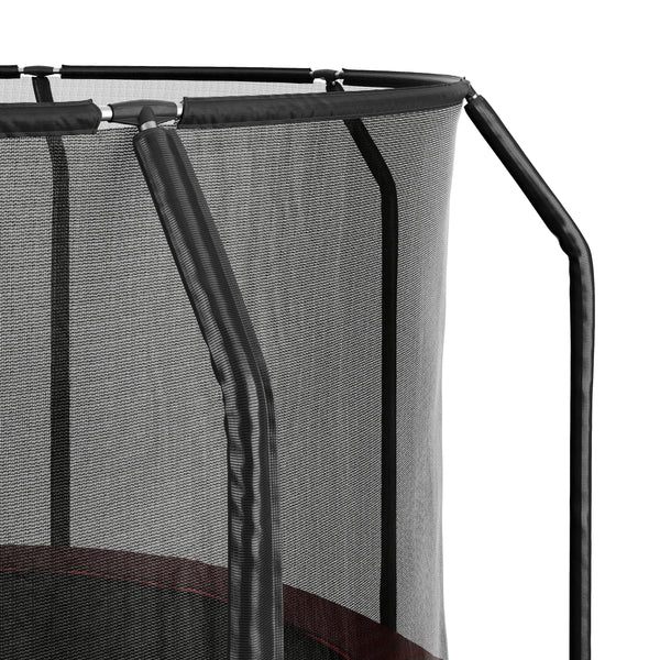 Trampolin 400 cm inkl. Sicherheitsnetz rot