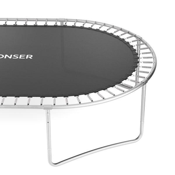 Trampolin oval 244 x 366 cm inkl. Sicherheitsnetz