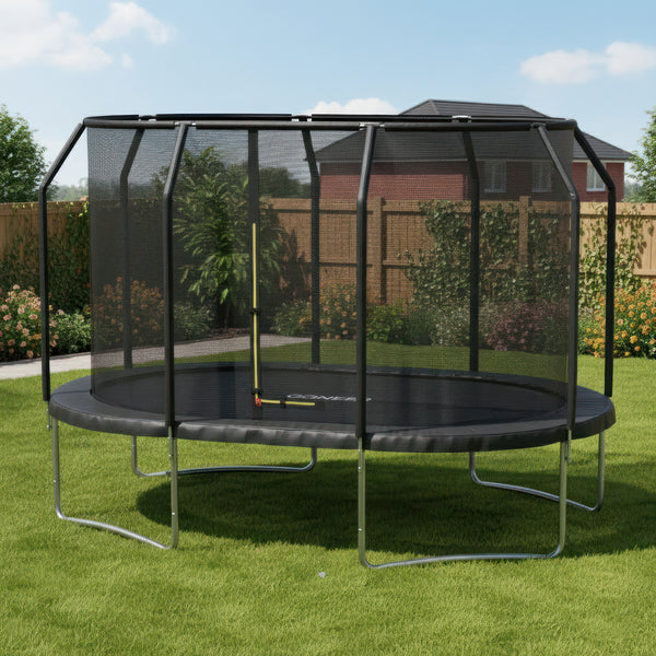 Trampolin oval 244 x 366 cm inkl. Sicherheitsnetz