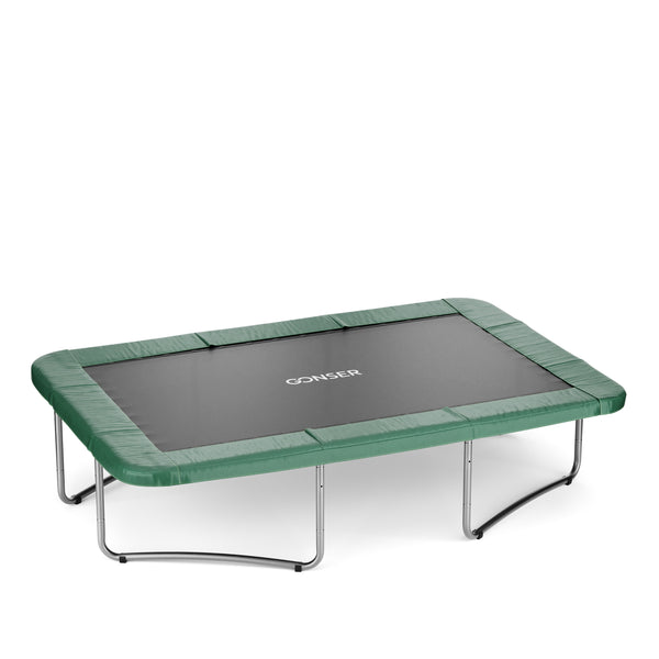 Trampolin rechteckig 244 x 366 cm inkl. Sicherheitsnetz