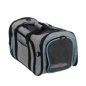 Transportbox für Haustiere erweiterbar 45 x 28 x 28 cm grau