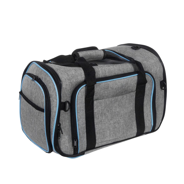 Transportbox für Haustiere erweiterbar 45 x 28 x 28 cm grau