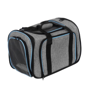 Transportbox für Haustiere erweiterbar 45 x 28 x 28 cm grau