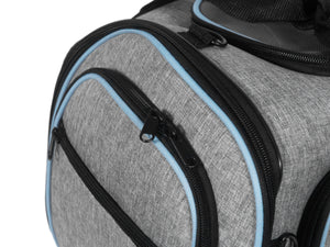 Transportbox für Haustiere erweiterbar 45 x 28 x 28 cm grau