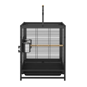 Transportkäfig für Vögel 48 x 38 x 67 cm schwarz