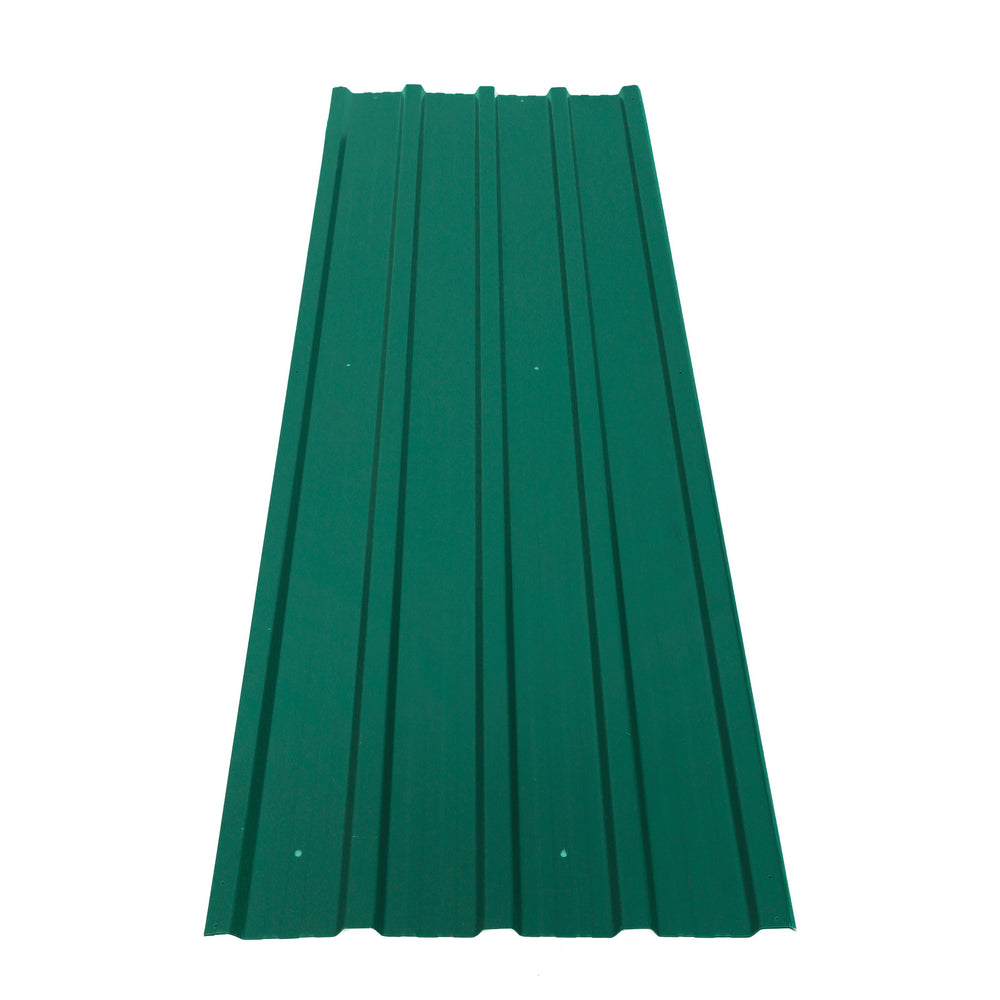 Trapezoidal sheet green, set of 12, 129 x 45 cm