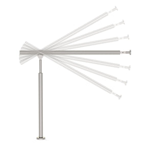 Treppengeländer Handlauf Edelstahl 100 x 90 cm