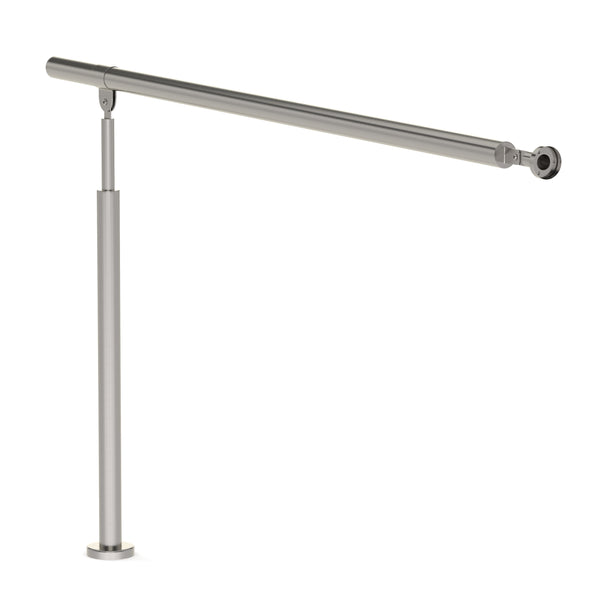 Treppengeländer Handlauf Edelstahl 150 x 90 cm