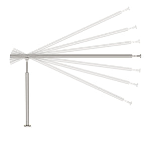 Treppengeländer Handlauf Edelstahl 150 x 90 cm