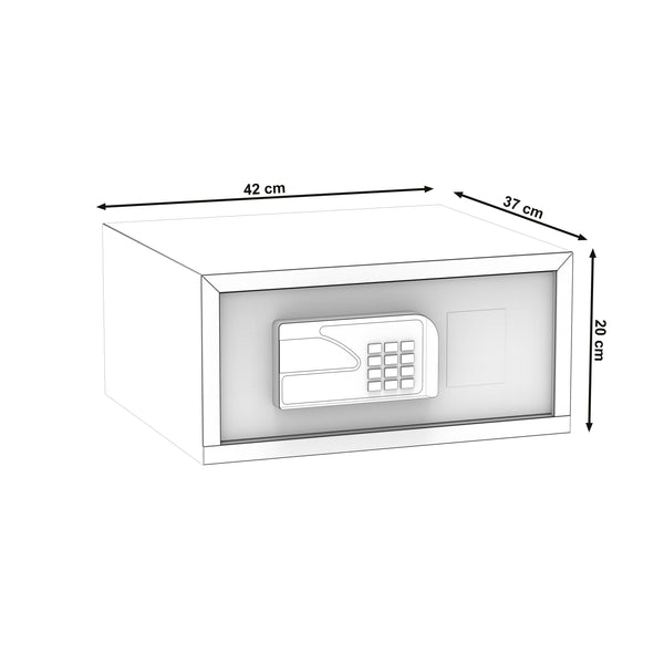 Tresor SAFO elektronisch 42 x 37 x 20 cm