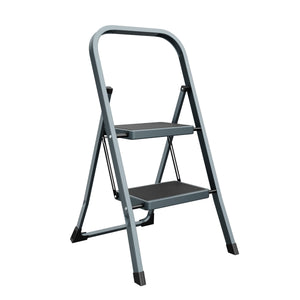 Scaletta a 2 gradini, grigio/nero