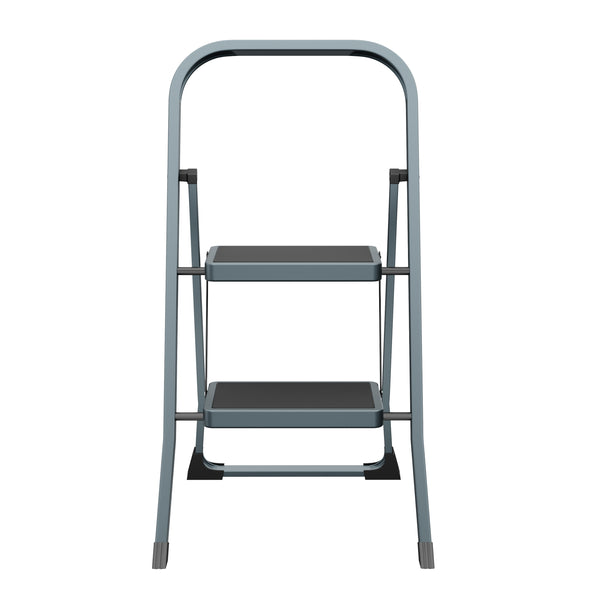 Scaletta a 2 gradini, grigio/nero