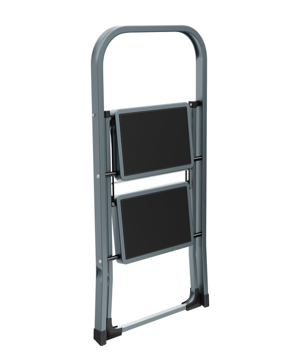 Scaletta a 2 gradini, grigio/nero