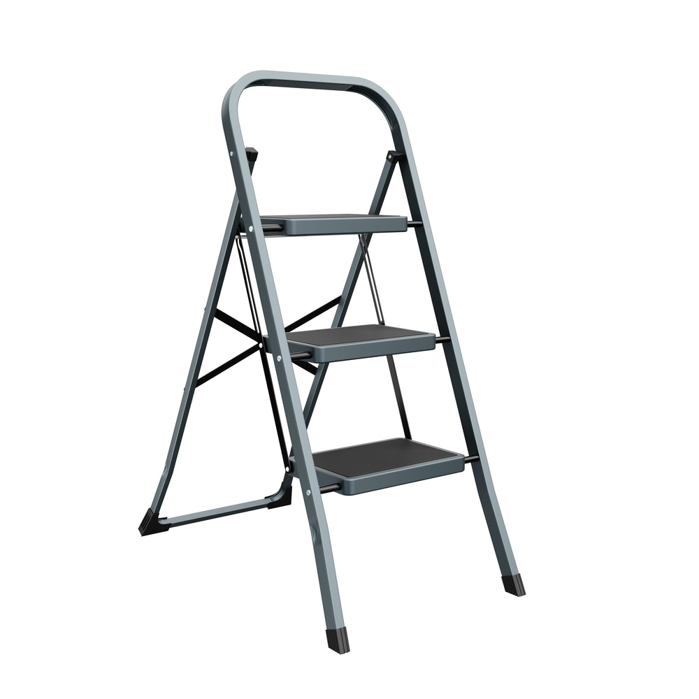 Scaletta a 3 gradini grigio/nero