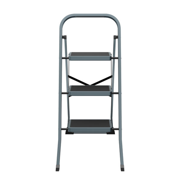 Scaletta a 3 gradini grigio/nero