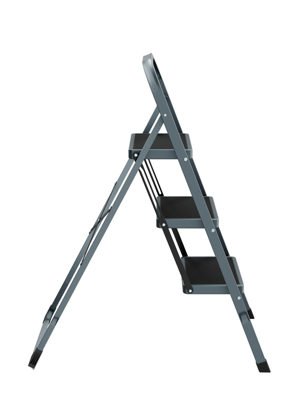 Scaletta a 3 gradini grigio/nero