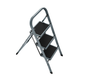 Scaletta a 3 gradini grigio/nero