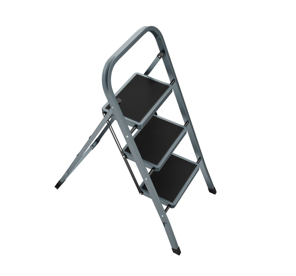 Scaletta a 3 gradini grigio/nero