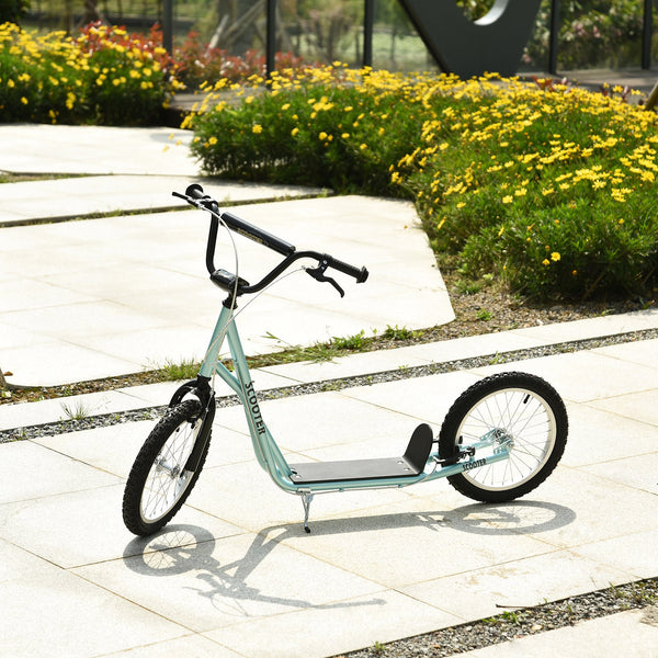 Trottinett Scooter Kickboard Kindertrotti 16 Zoll Luftreifen blau