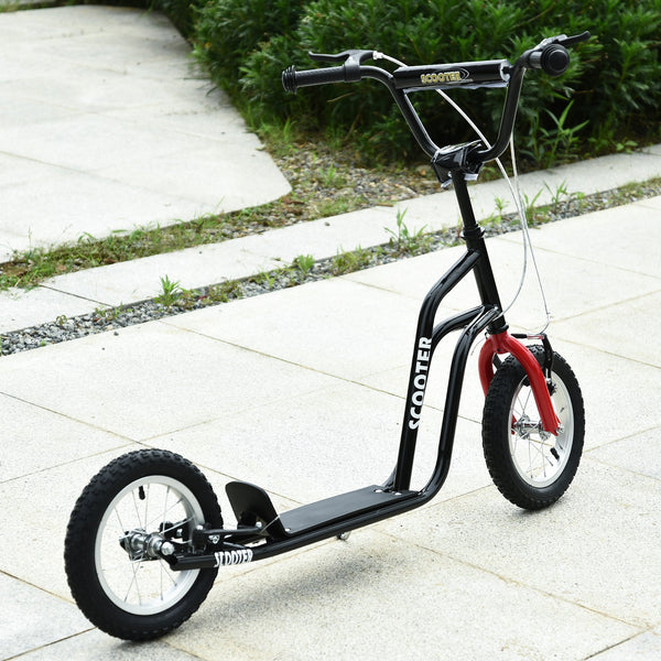 Trottinett mit Luftreifen Scooter Kickboard Kindertrotti 12 Zoll