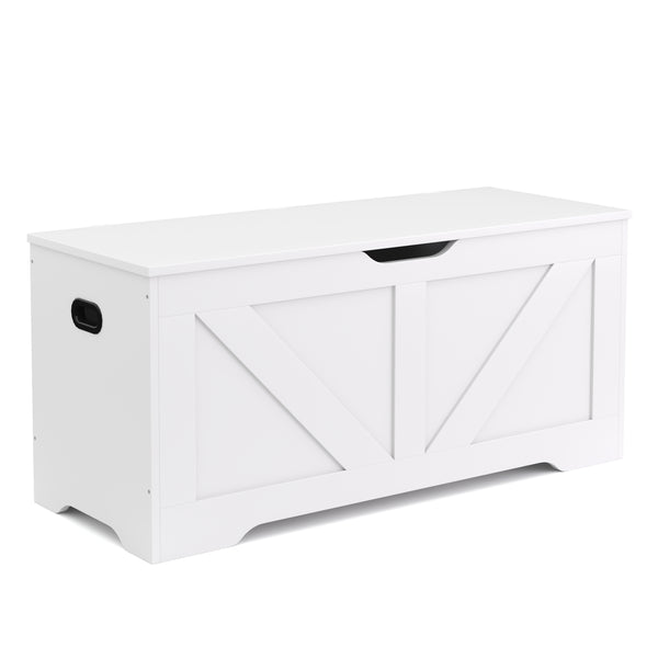 Truhe 100 x 46 x 40 cm weiss