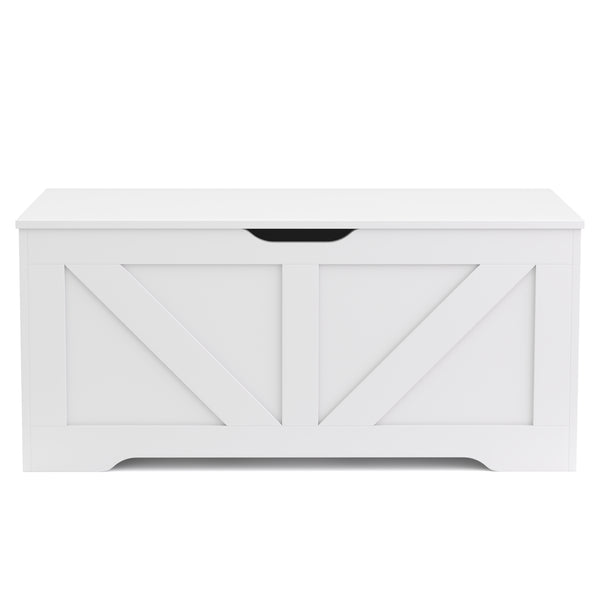 Truhe 100 x 46 x 40 cm weiss