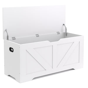 Truhe 100 x 46 x 40 cm weiss