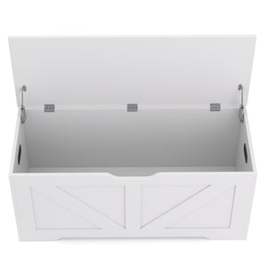 Truhe 100 x 46 x 40 cm weiss