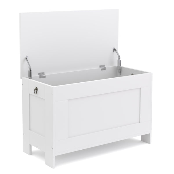 Truhe 76 x 48 x 40 cm weiss