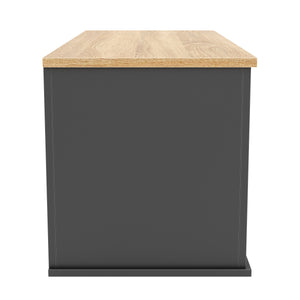 Truhe ARLES 100 x 40 x 47 cm anthrazit