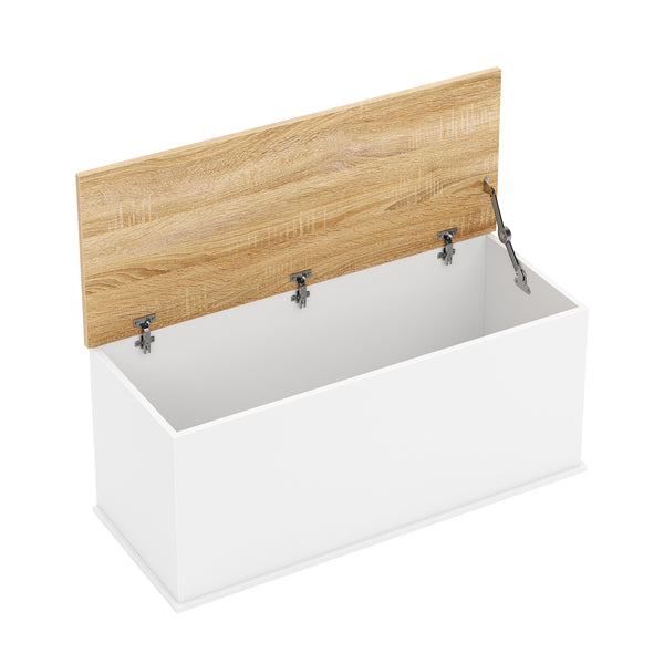 Truhe ARLES 100 x 40 x 47 cm weiss